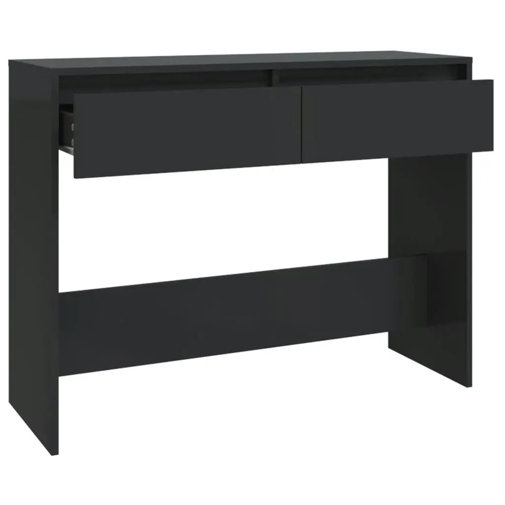 Console Table Black 100x35x76.5 cm Engineered Wood 809837