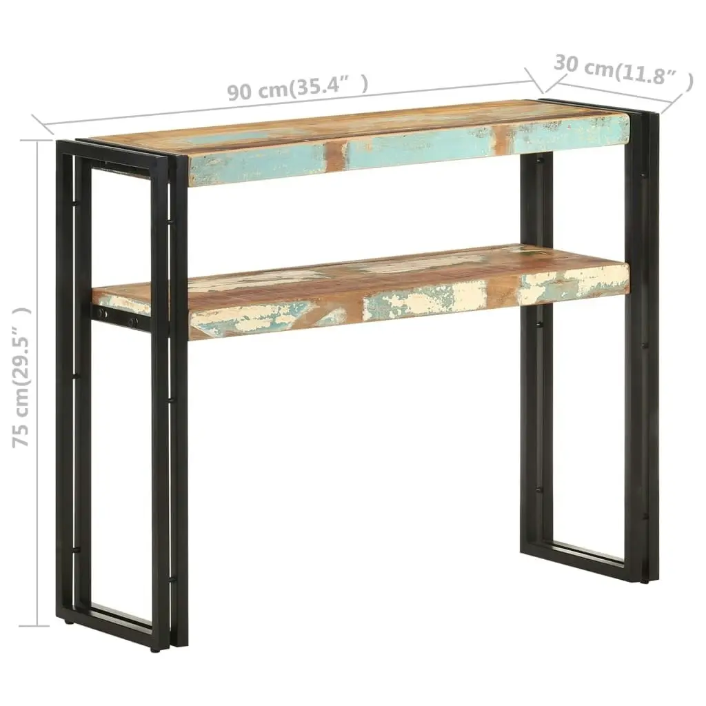 Console Table 90x30x75 cm Solid Reclaimed Wood 321098