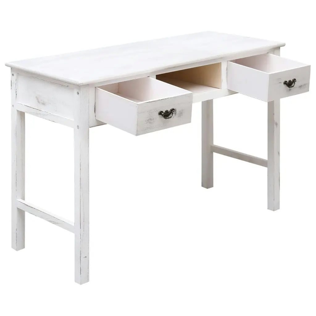 Console Table Antique White 110x45x76 cm Wood 284162