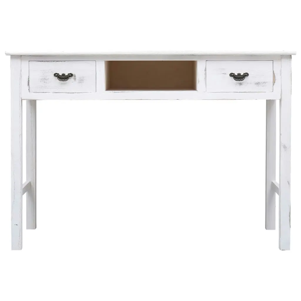 Console Table Antique White 110x45x76 cm Wood 284162