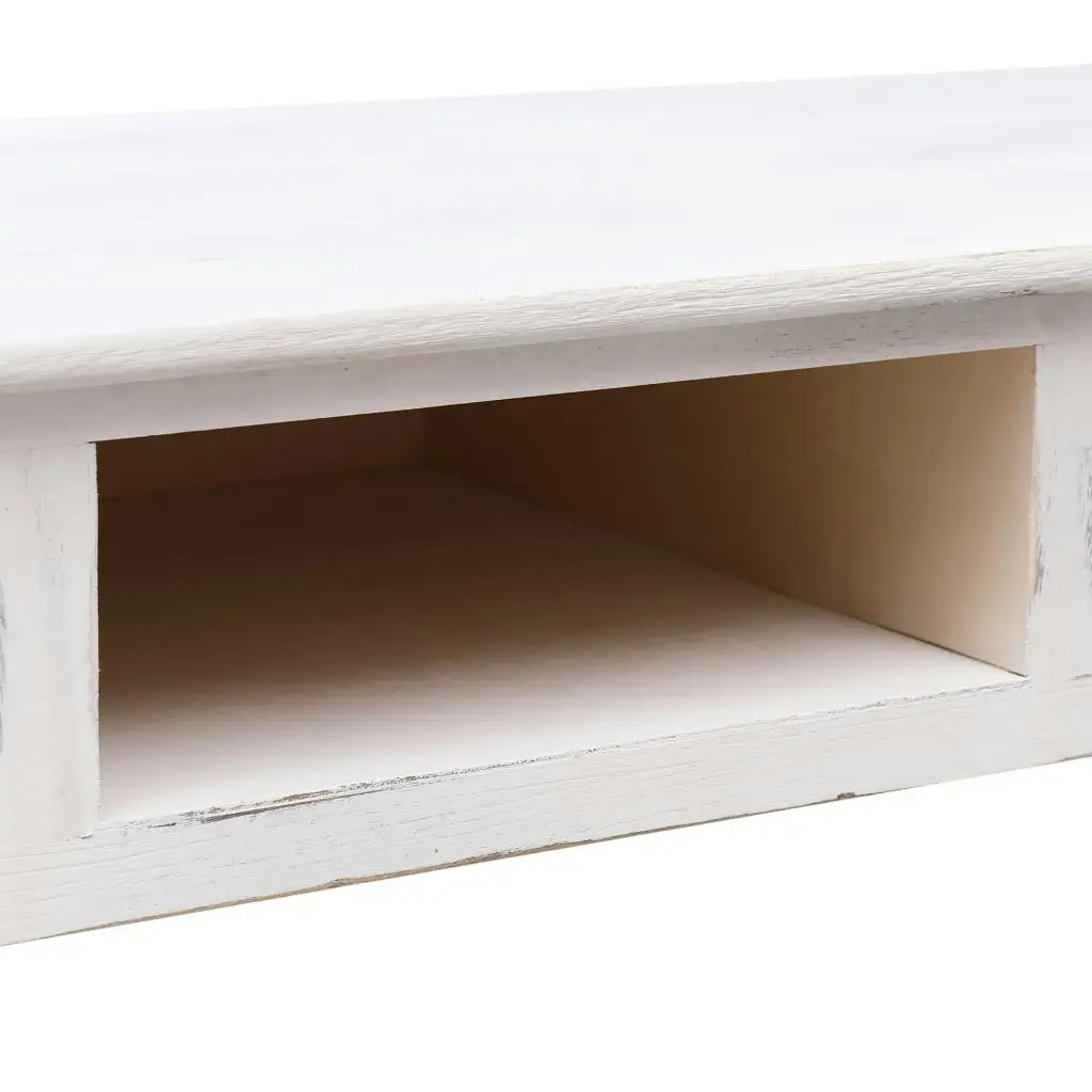 Console Table Antique White 110x45x76 cm Wood 284162