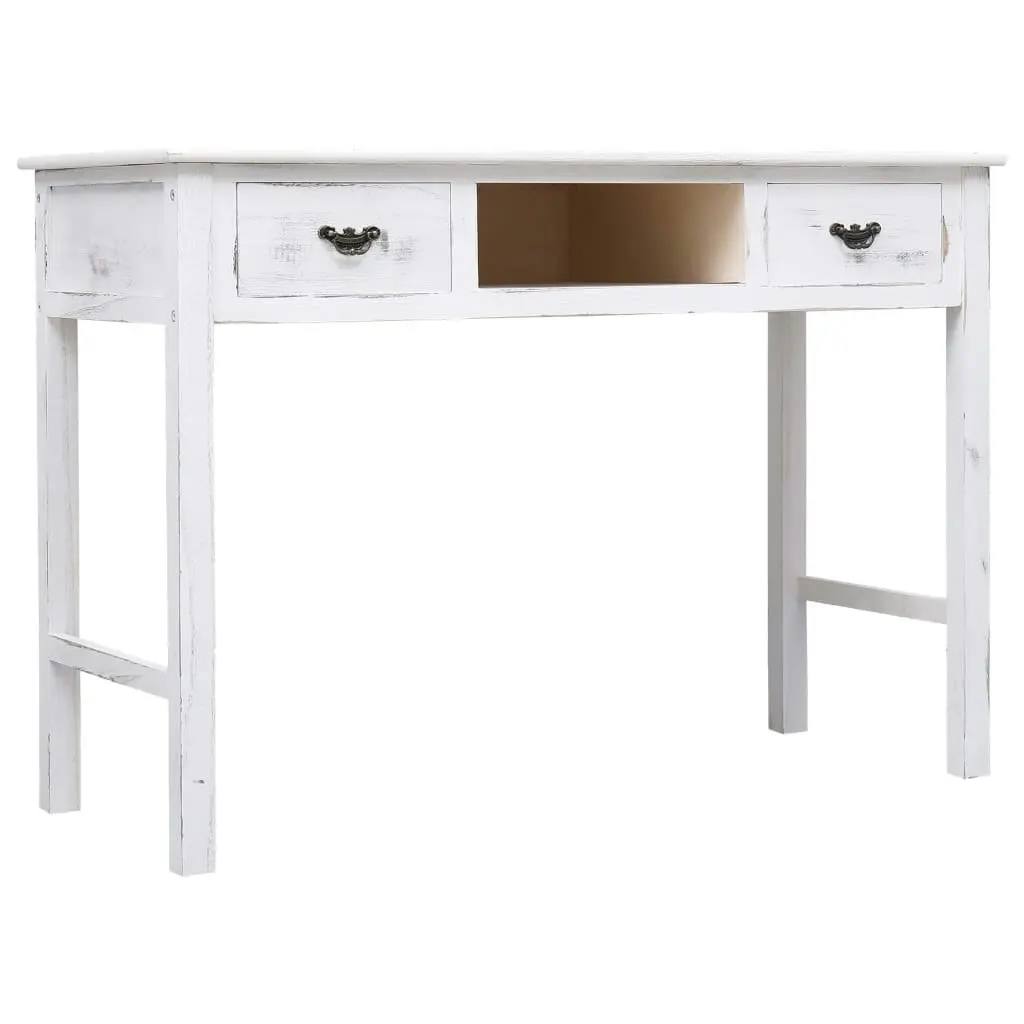 Console Table Antique White 110x45x76 cm Wood 284162