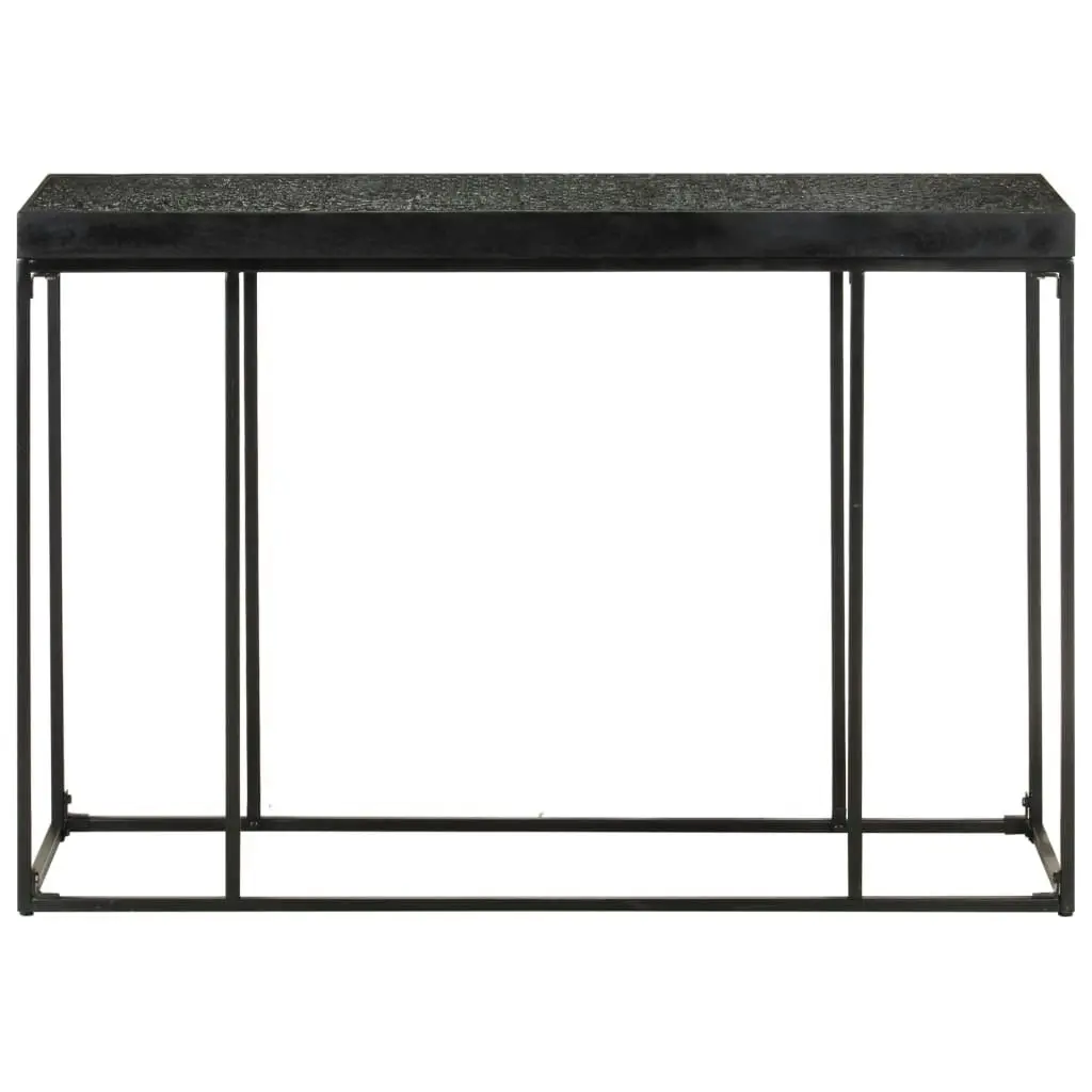 Console Table Black 110x35x76 cm Solid Acacia and Mango Wood 321612