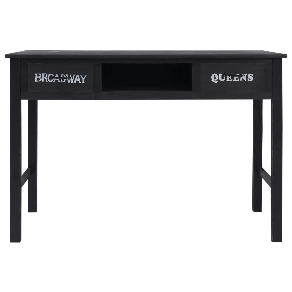 Console Table Black 110x45x76 cm Wood 284161