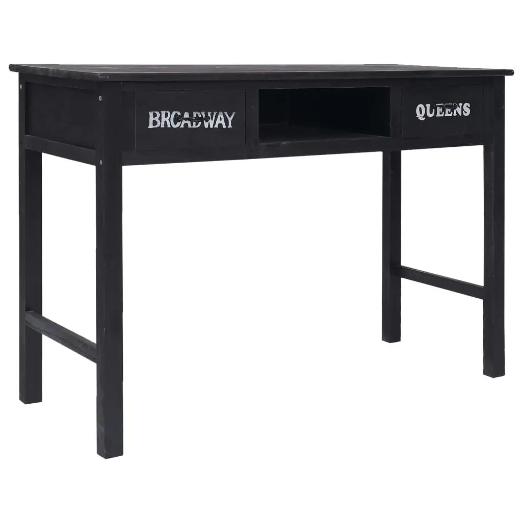 Console Table Black 110x45x76 cm Wood 284161