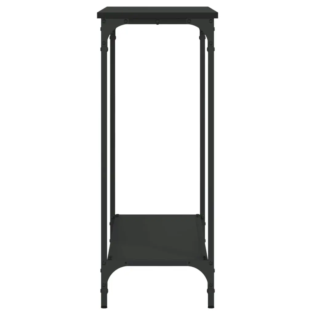 Console Table Black 101x30.5x75 cm Engineered Wood 837702