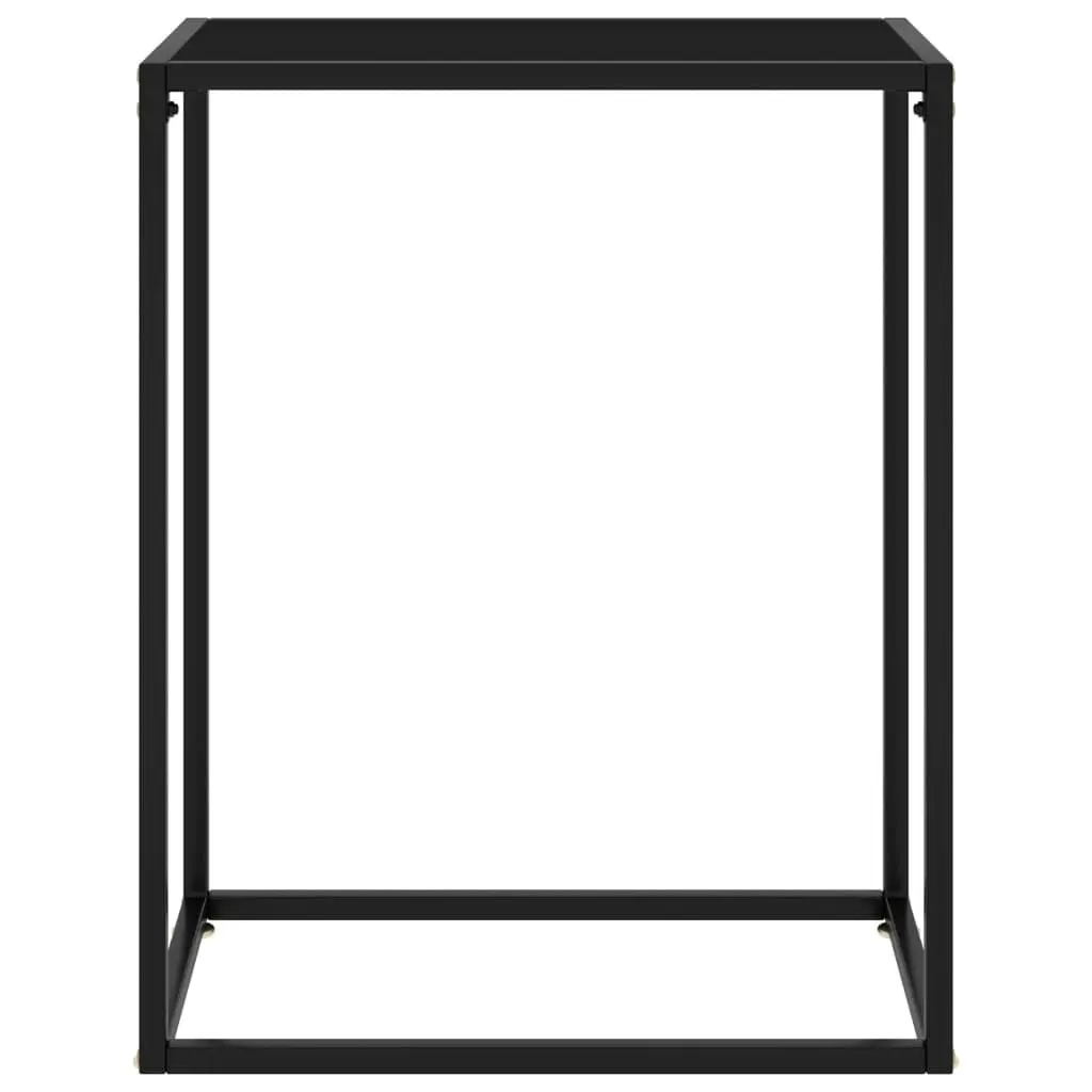 Console Table Black 60x35x75 cm Tempered Glass 322804