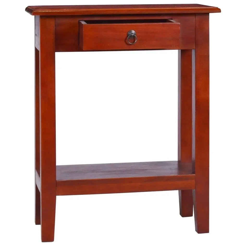 Console Table Classical Brown 60x30x75 cm Solid Mahogany Wood 288874