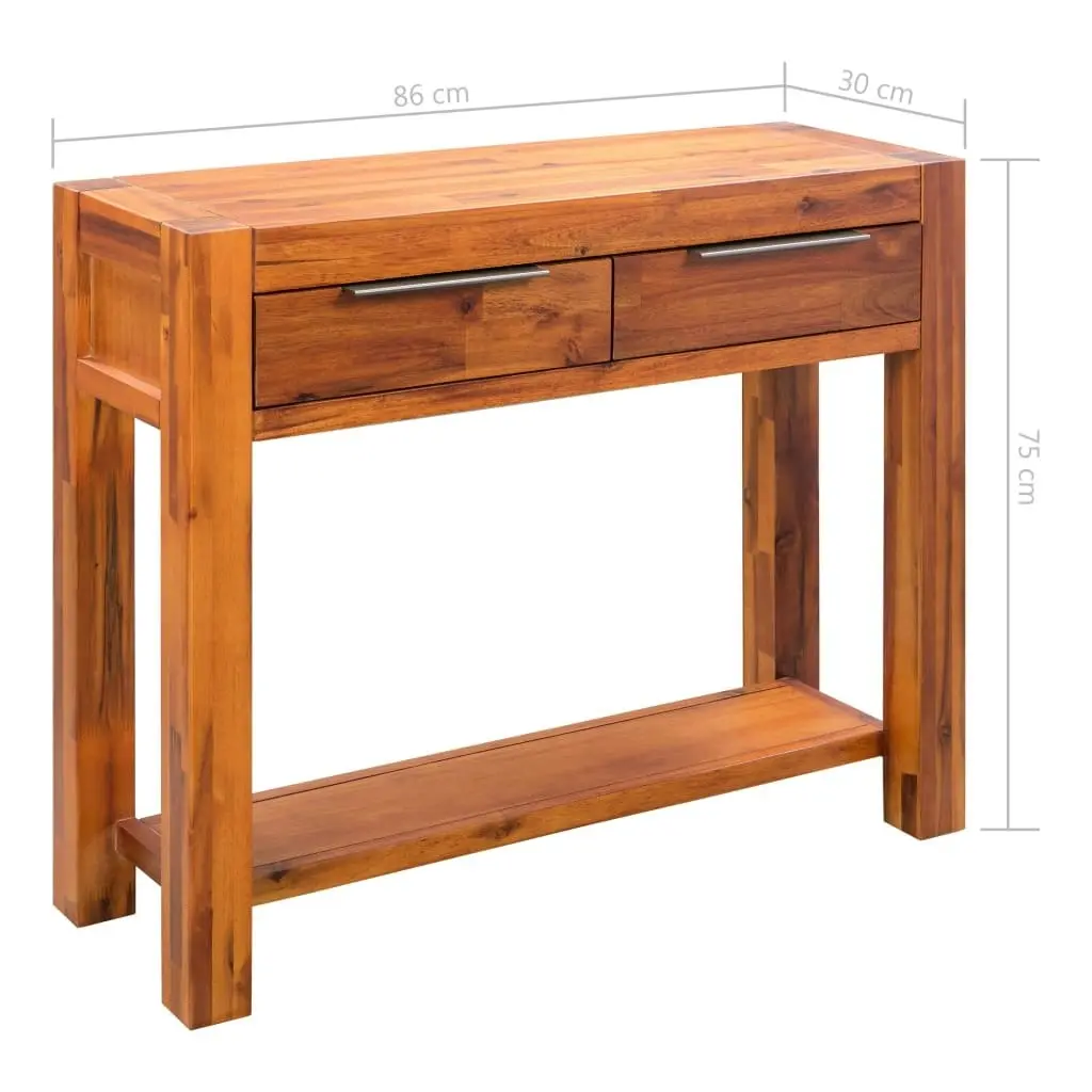 Console Table Solid Acacia Wood 86x30x75 cm 245192