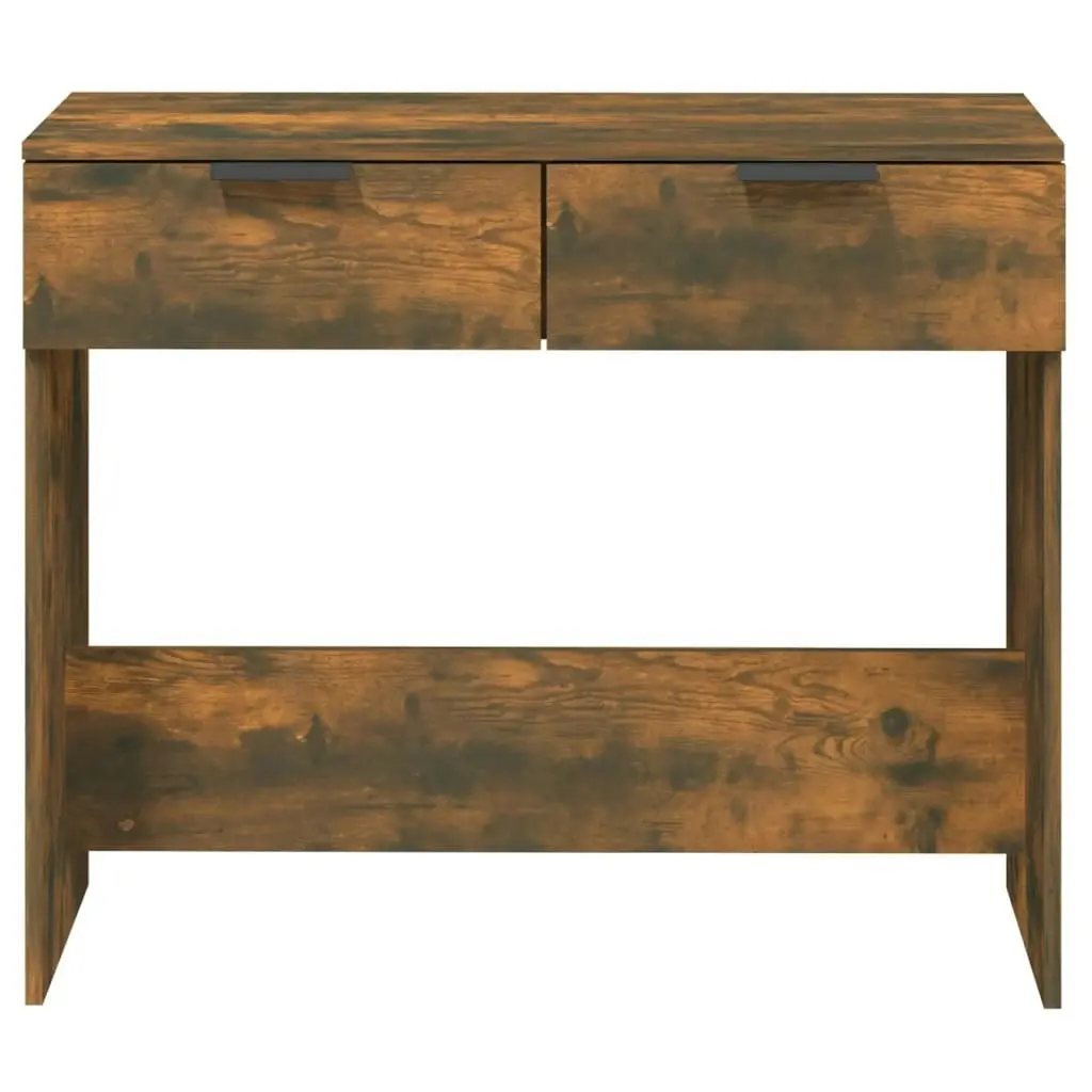 Console Table Smoked Oak 90x36x75 cm Engineered Wood 817072