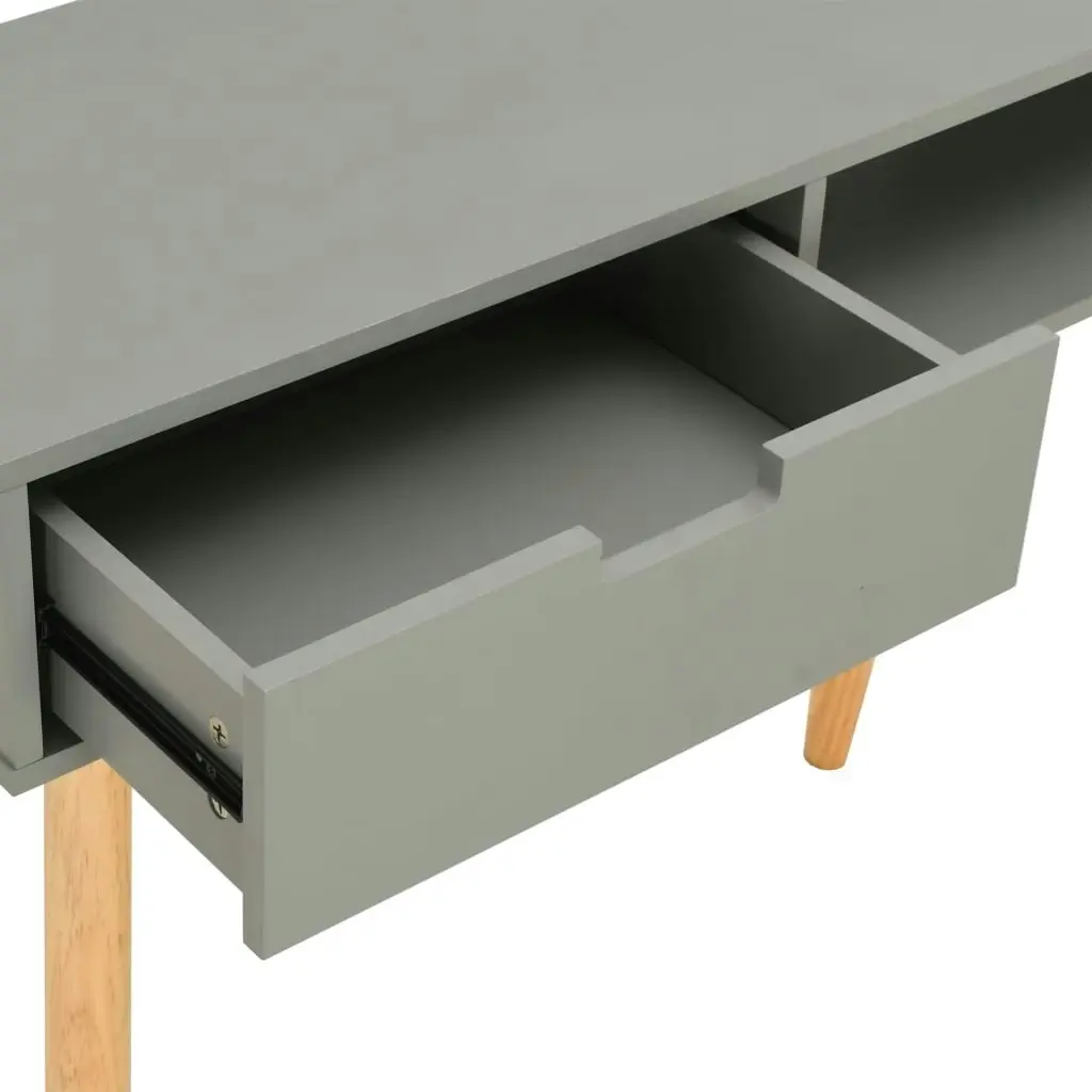 Console Table Grey 80x30x72 cm Solid Pinewood 285218