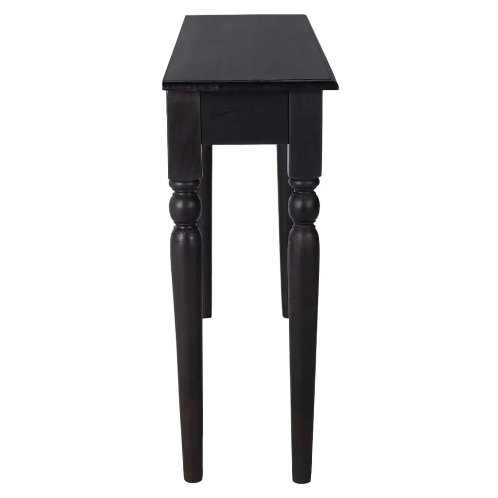 Console Table Light Black 110x30x75 cm Solid Mahogany Wood 332869