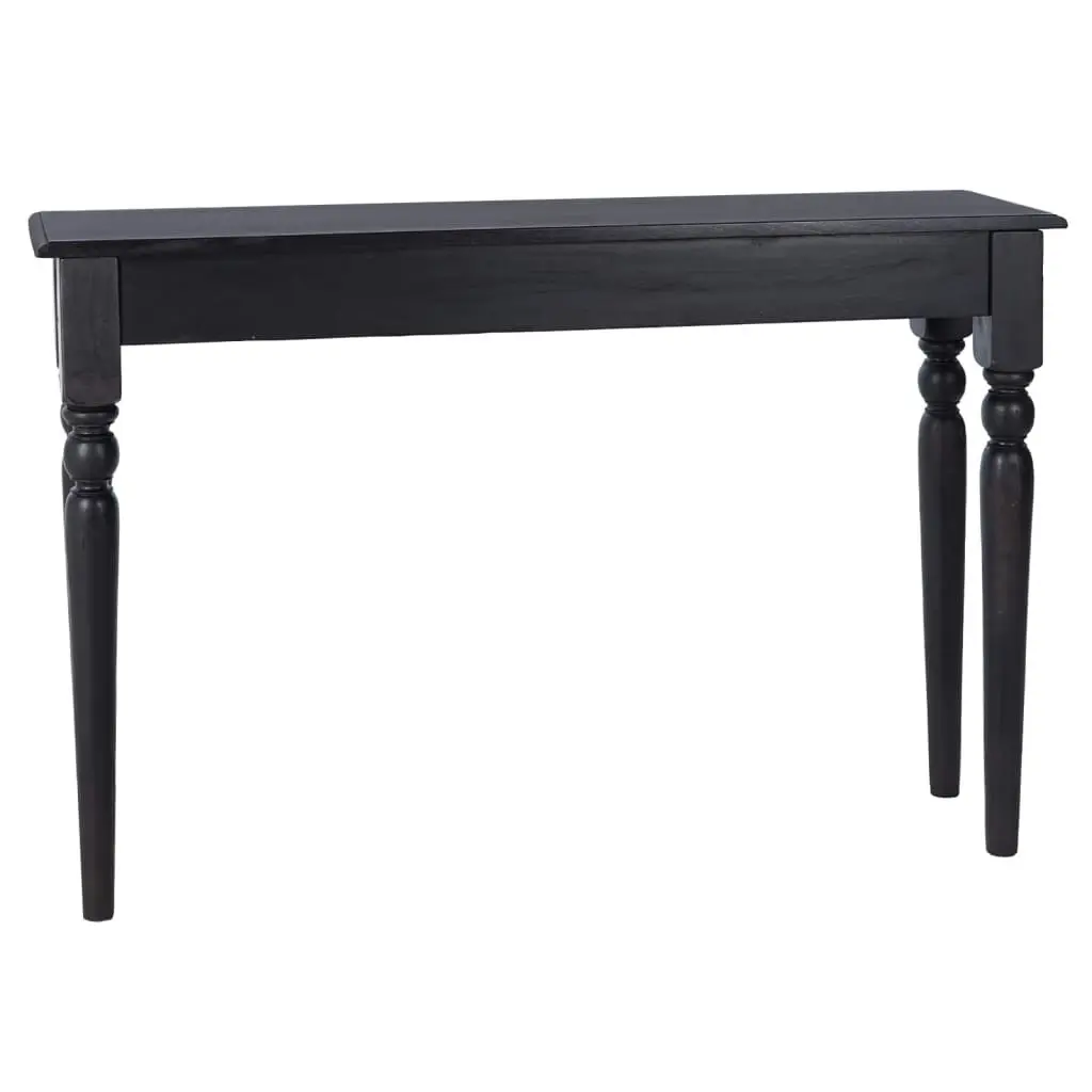 Console Table Light Black 110x30x75 cm Solid Mahogany Wood 332869