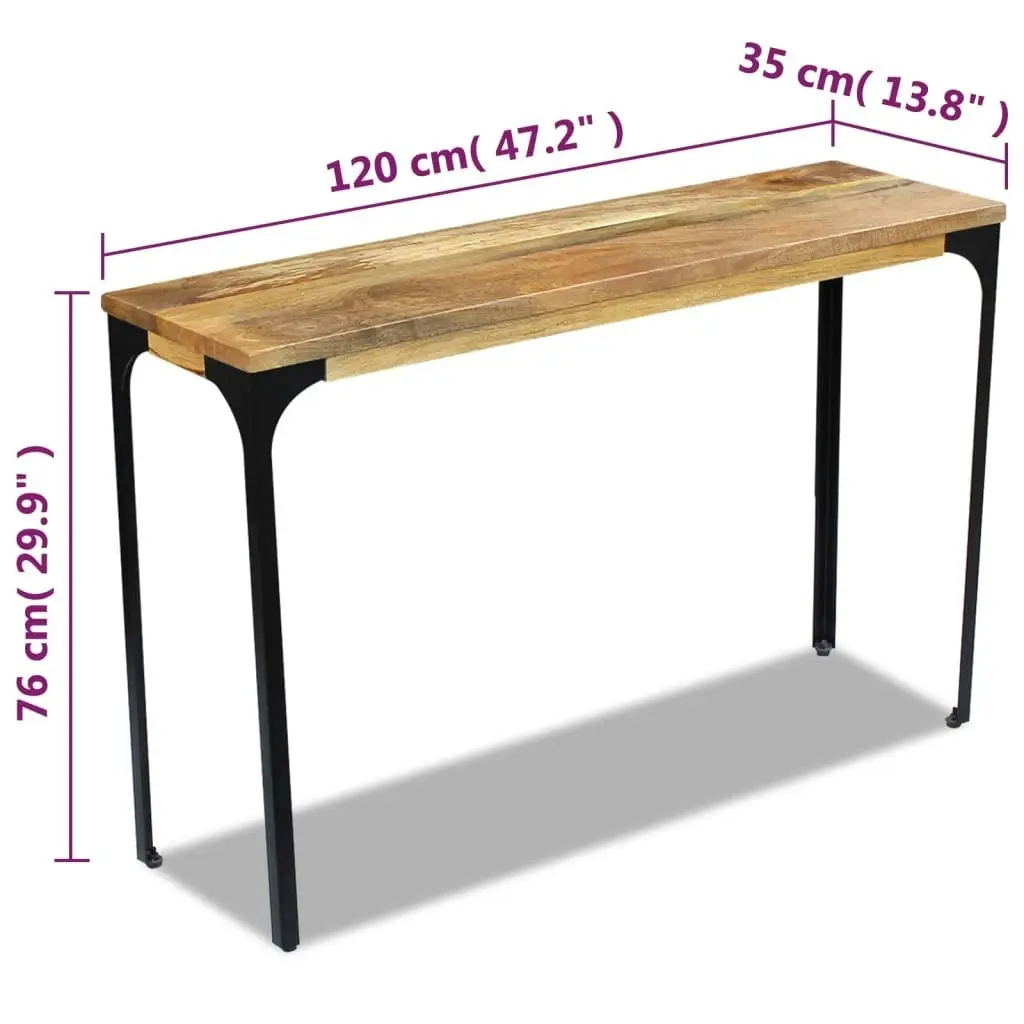 Console Table Mango Wood 120x35x76 cm 243339