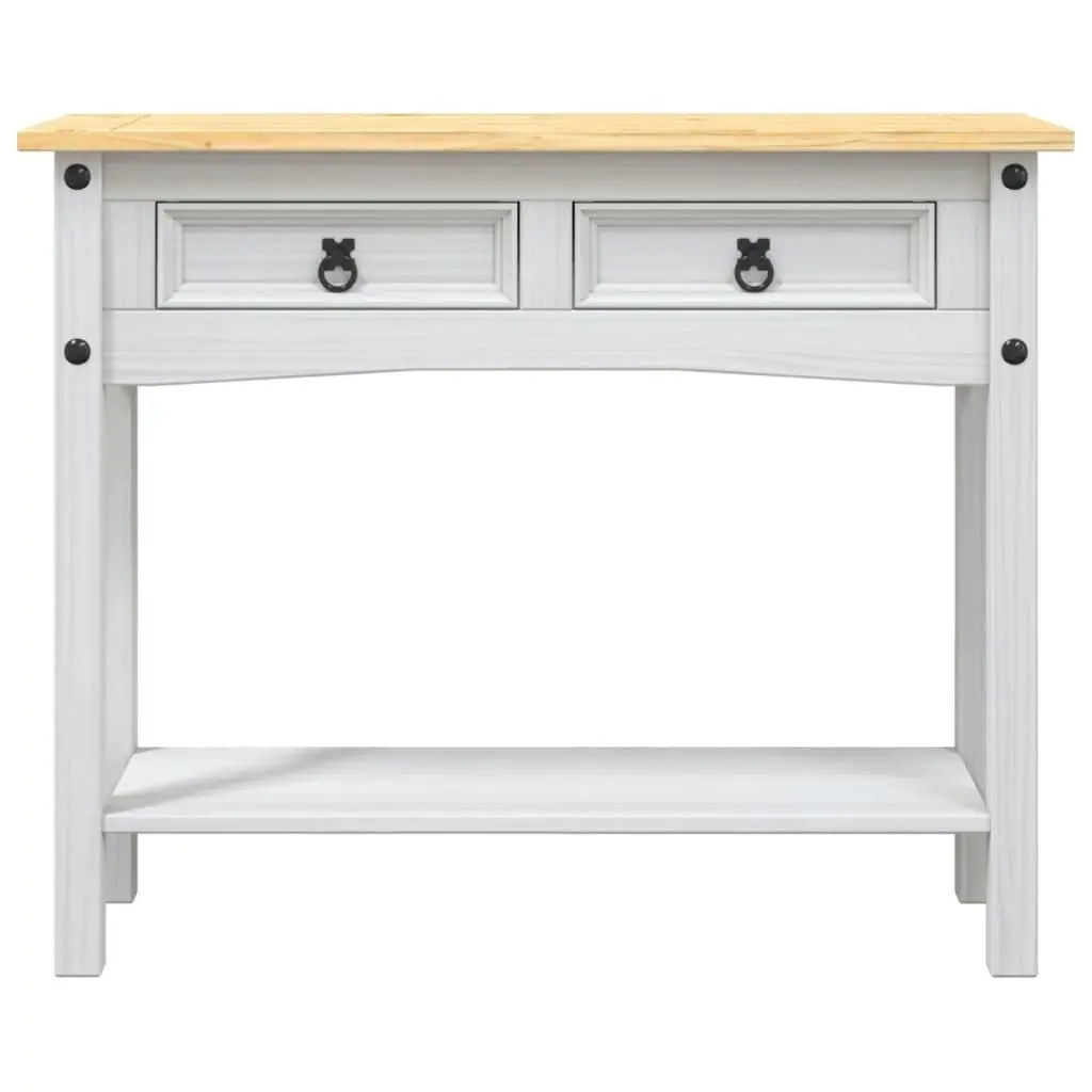 Console Table Mexican Pine Corona Range White 90x34.5x73 cm 282646