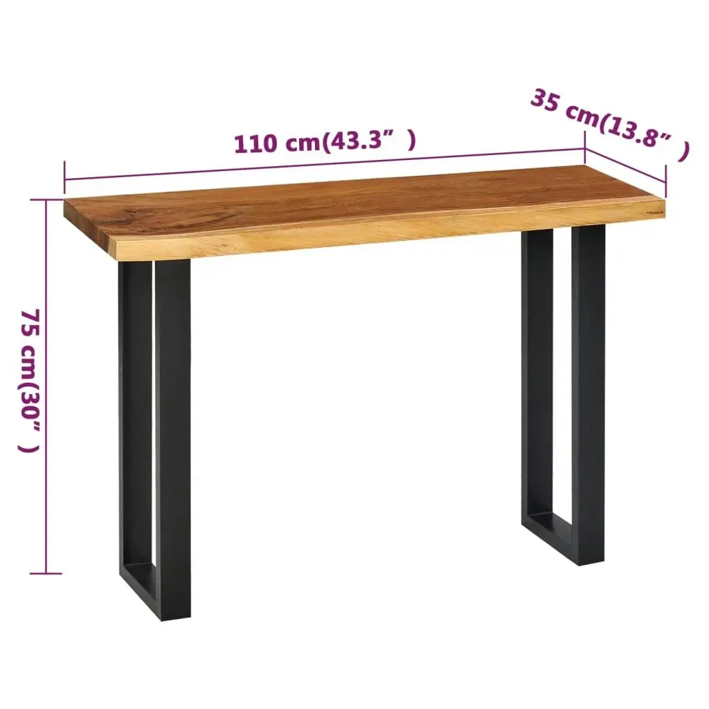 Console Table Solid Suar Wood 110x35x75 cm 245504