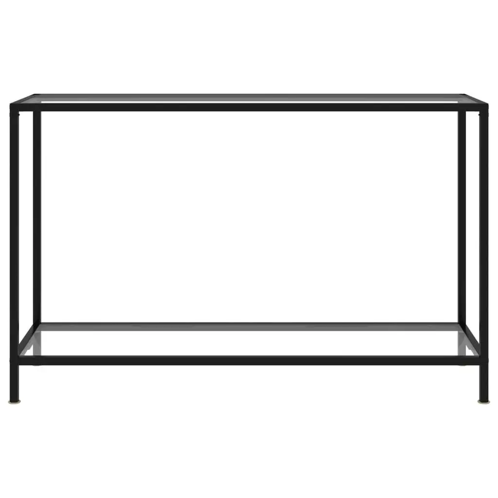 Console Table Transparent 120x35x75 cm Tempered Glass 322839