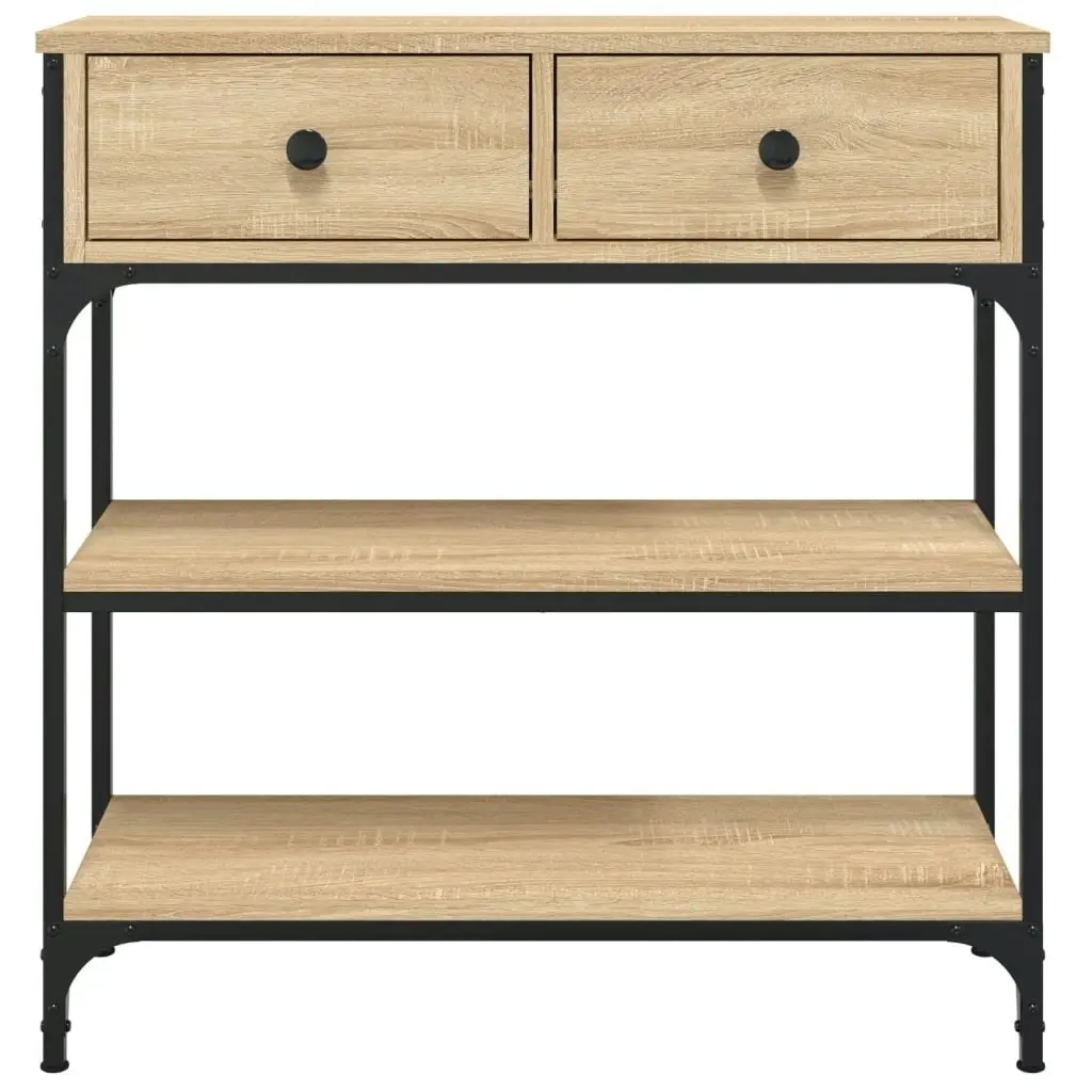 Console Table Sonoma Oak 72.5x25x75 cm Engineered Wood 834186