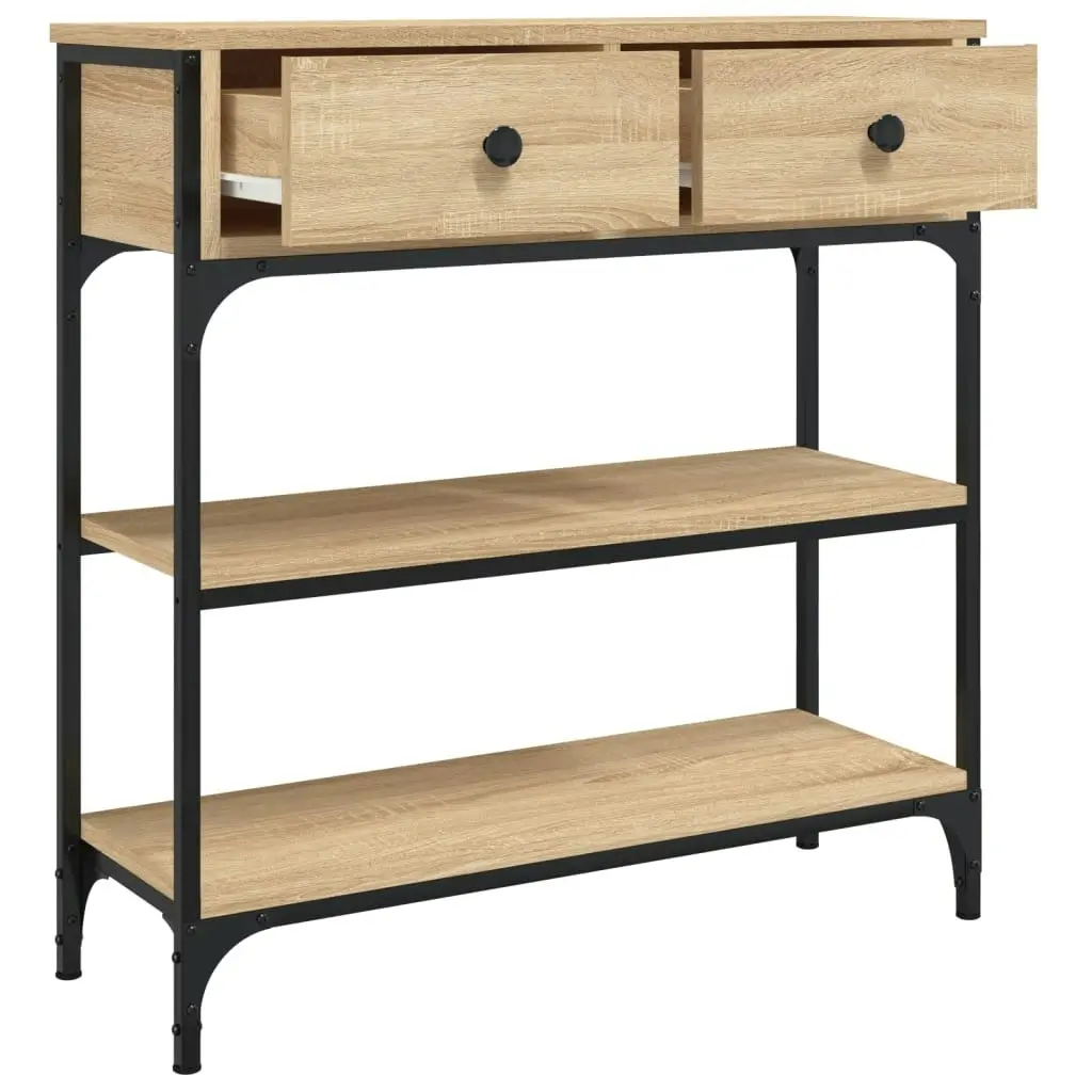 Console Table Sonoma Oak 72.5x25x75 cm Engineered Wood 834186