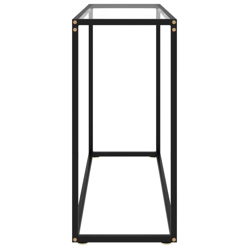 Console Table Transparent 100x35x75 cm Tempered Glass 322811