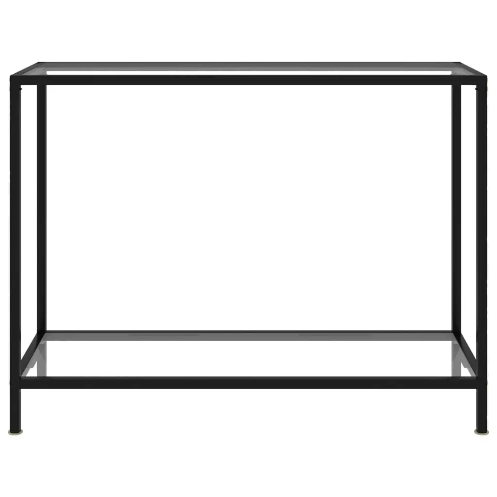 Console Table Transparent 100x35x75 cm Tempered Glass 322835