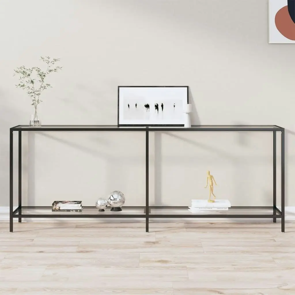 Console Table Transparent 200x35x75.5 cm Tempered Glass 331706