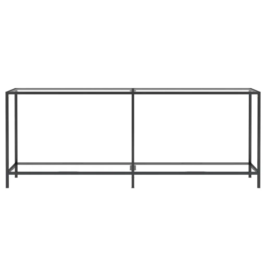 Console Table Transparent 200x35x75.5 cm Tempered Glass 331706