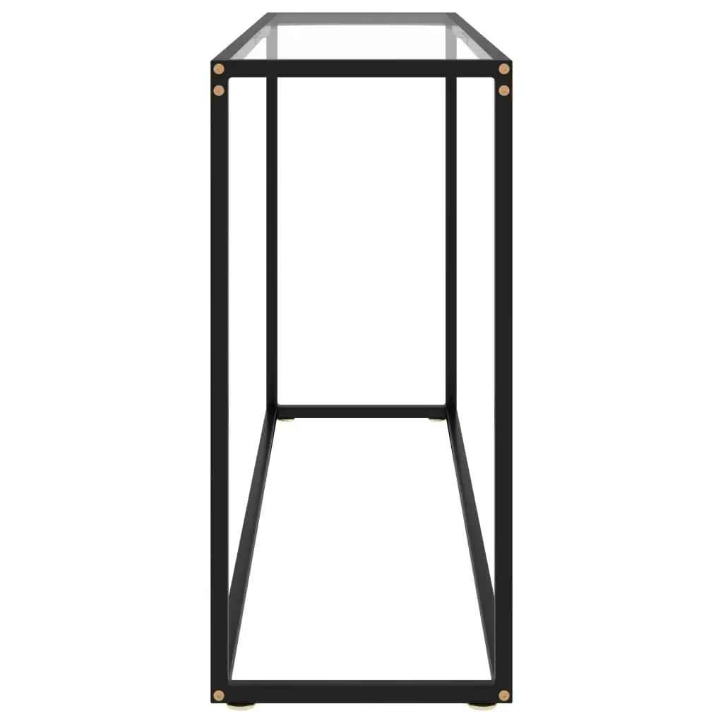 Console Table Transparent 120x35x75 cm Tempered Glass 322815