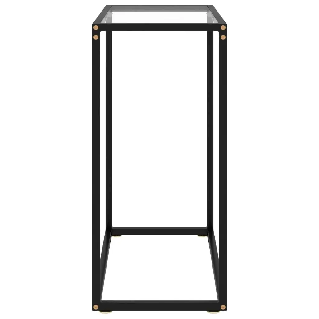 Console Table Transparent 60x35x75 cm Tempered Glass 322803