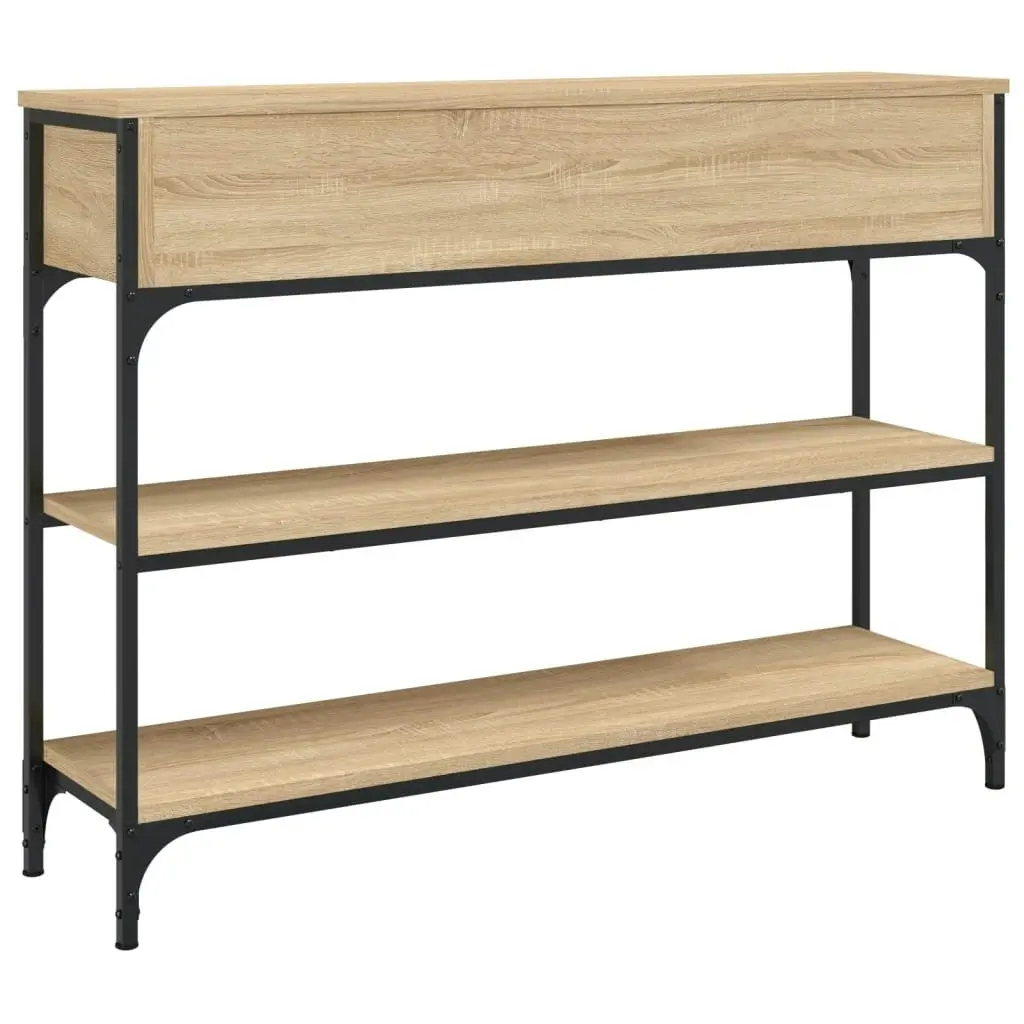 Console Table Sonoma Oak 100x25x75 cm Engineered Wood 834181