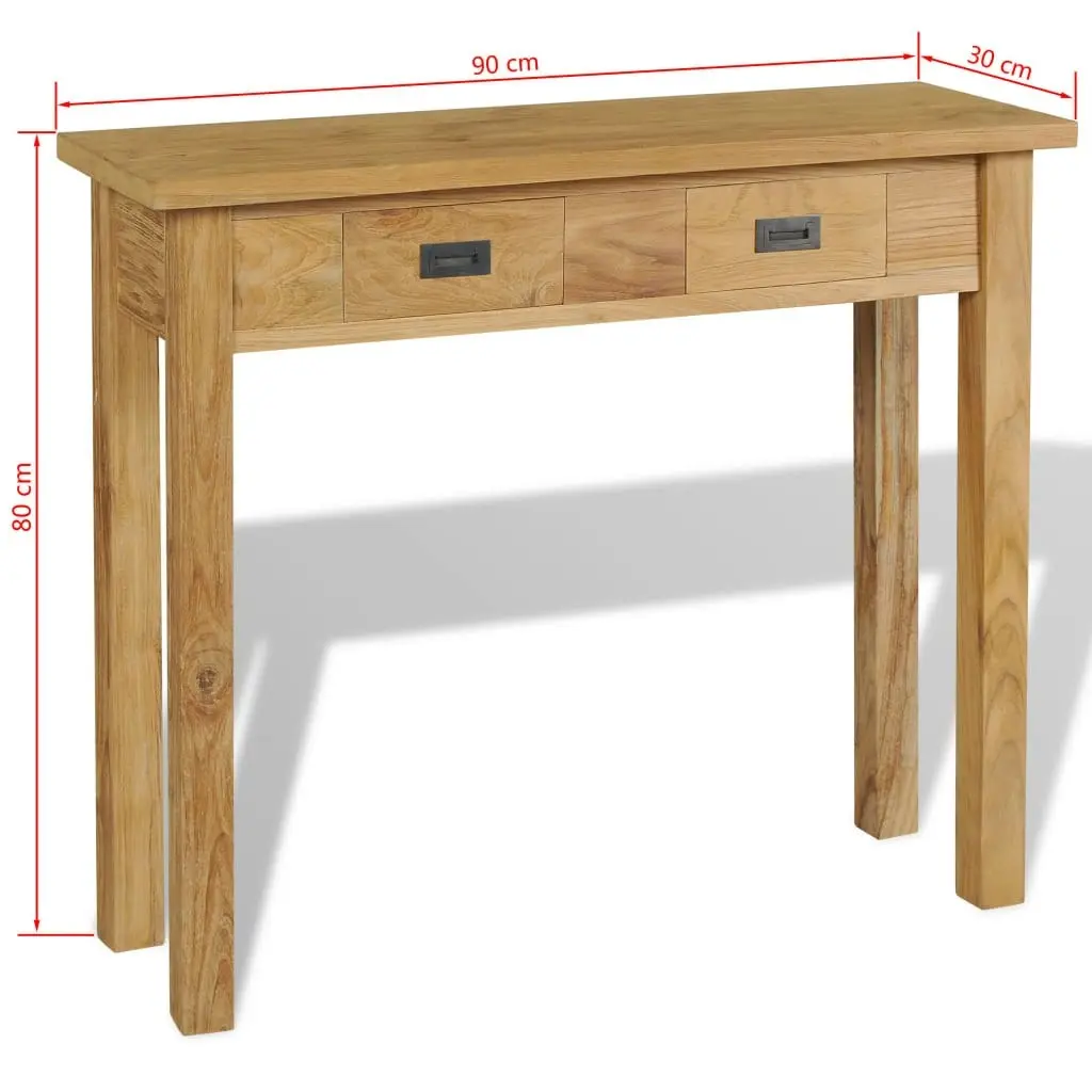 Console Table Solid Teak 90x30x80 cm 244481