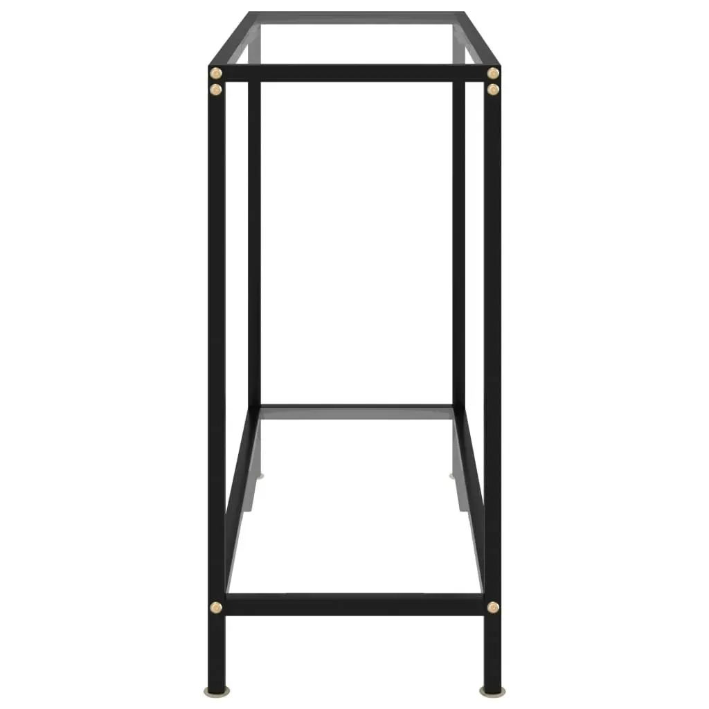 Console Table Transparent 80x35x75 cm Tempered Glass 322831