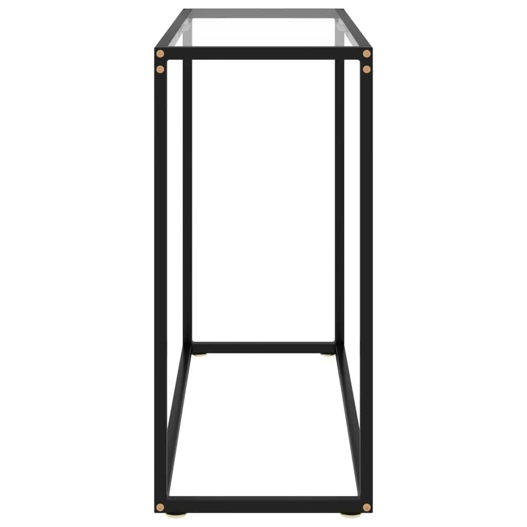 Console Table Transparent 80x35x75 cm Tempered Glass 322807