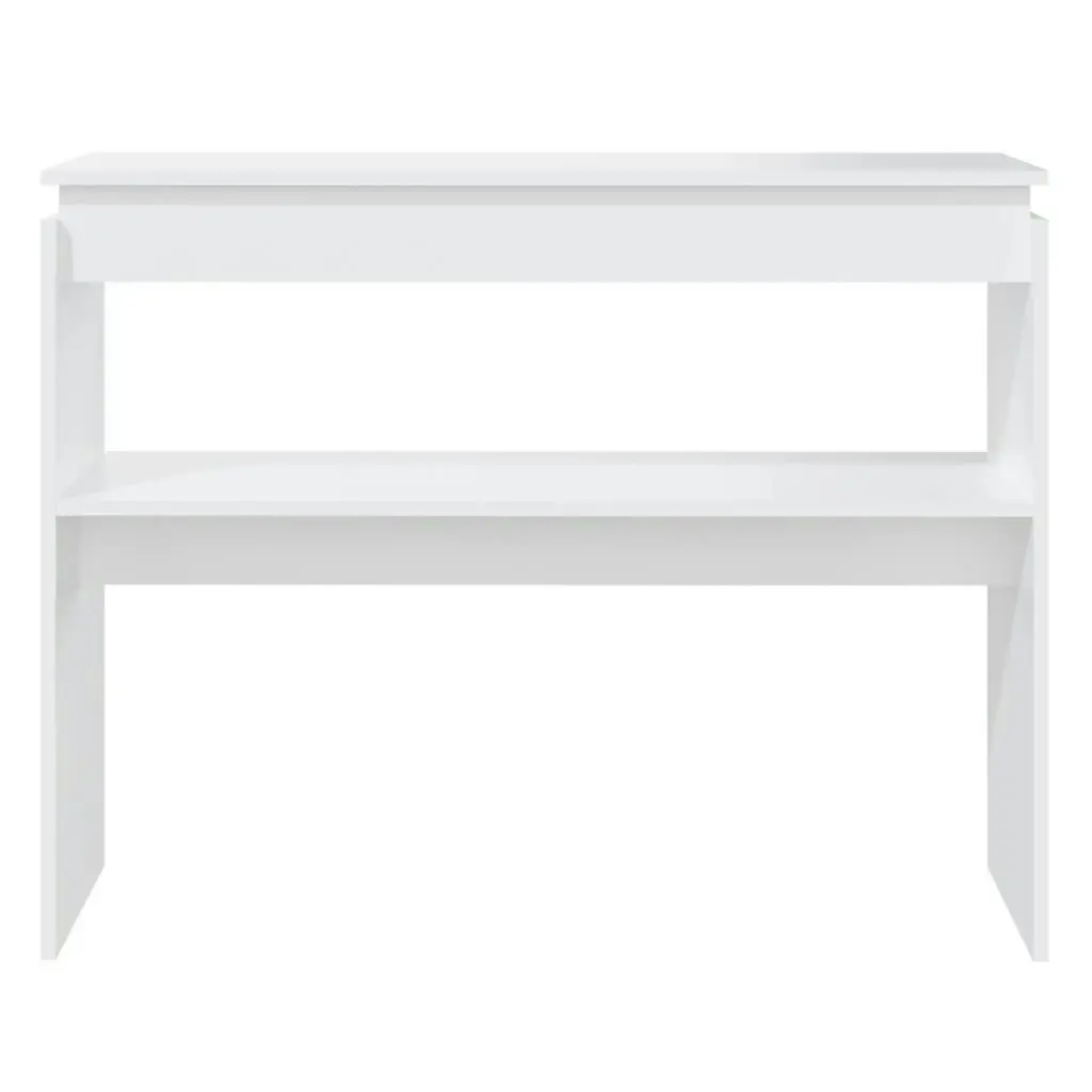 Console Table White 102x30x80 cm Engineered Wood 808323