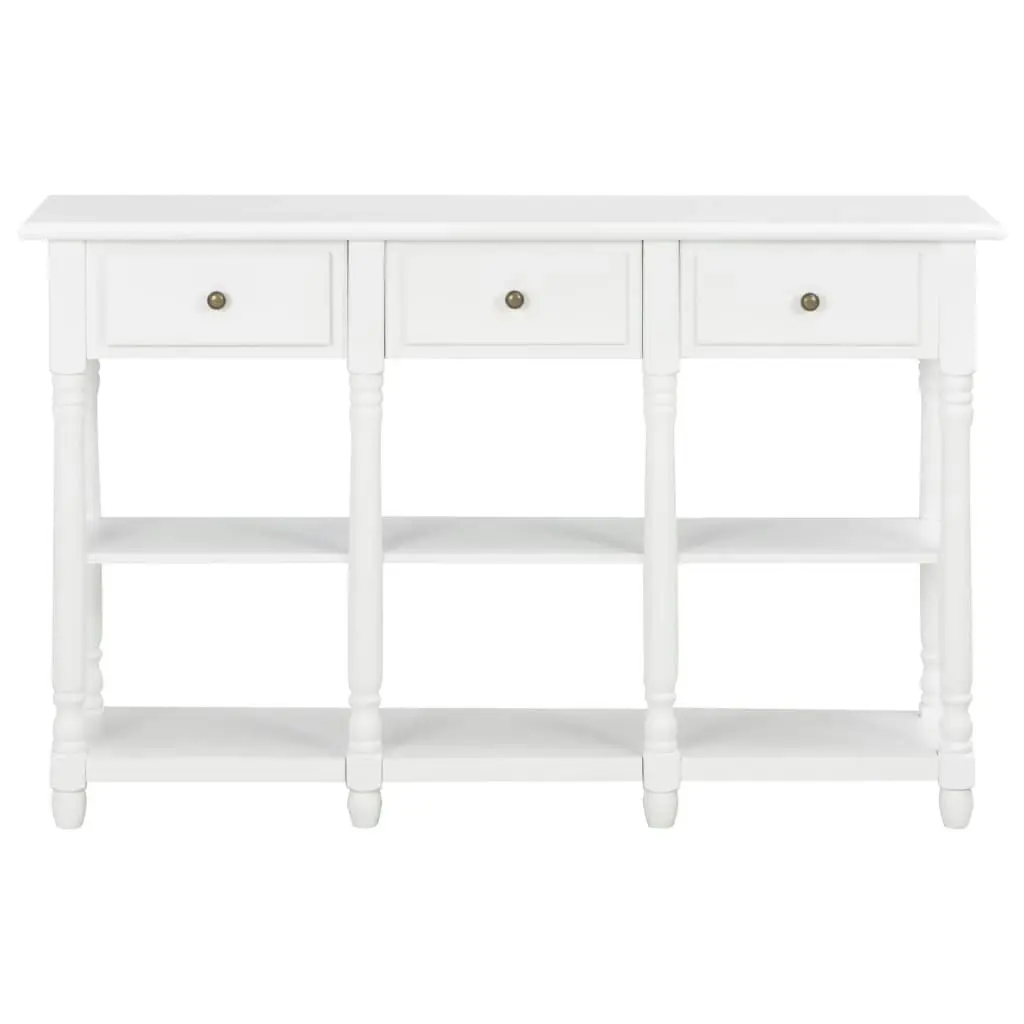 Console Table White 120x30x76 cm MDF 280015