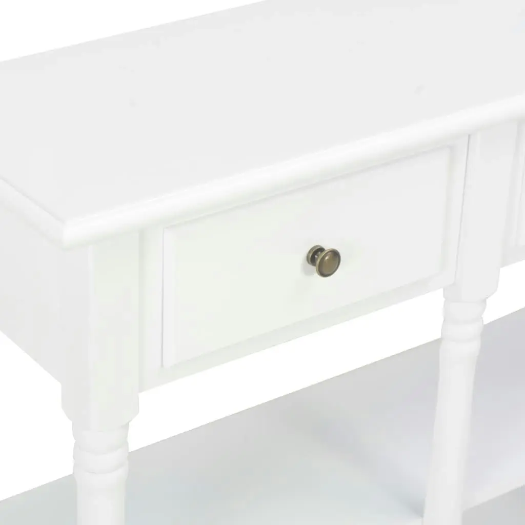 Console Table White 120x30x76 cm MDF 280015