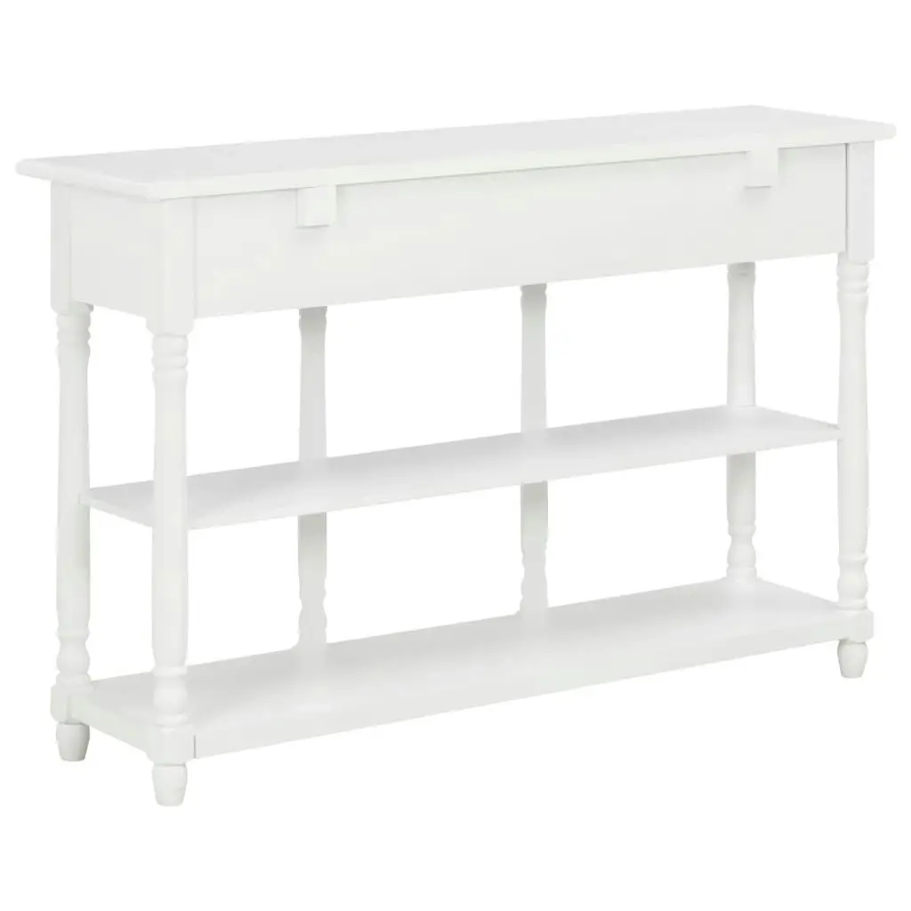 Console Table White 120x30x76 cm MDF 280015