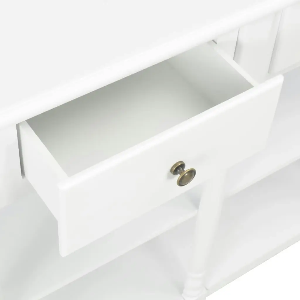 Console Table White 120x30x76 cm MDF 280015