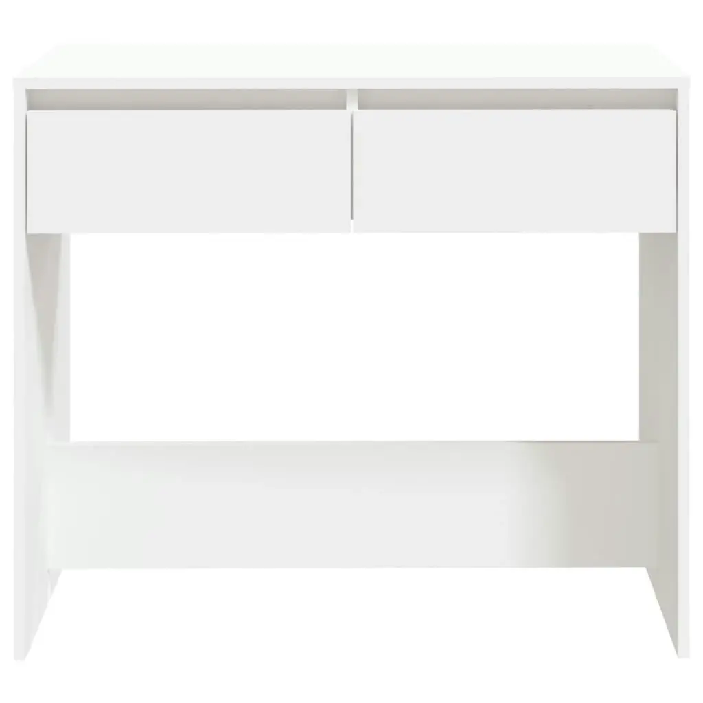 Console Table White 89x41x76.5 cm Engineered Wood 809566