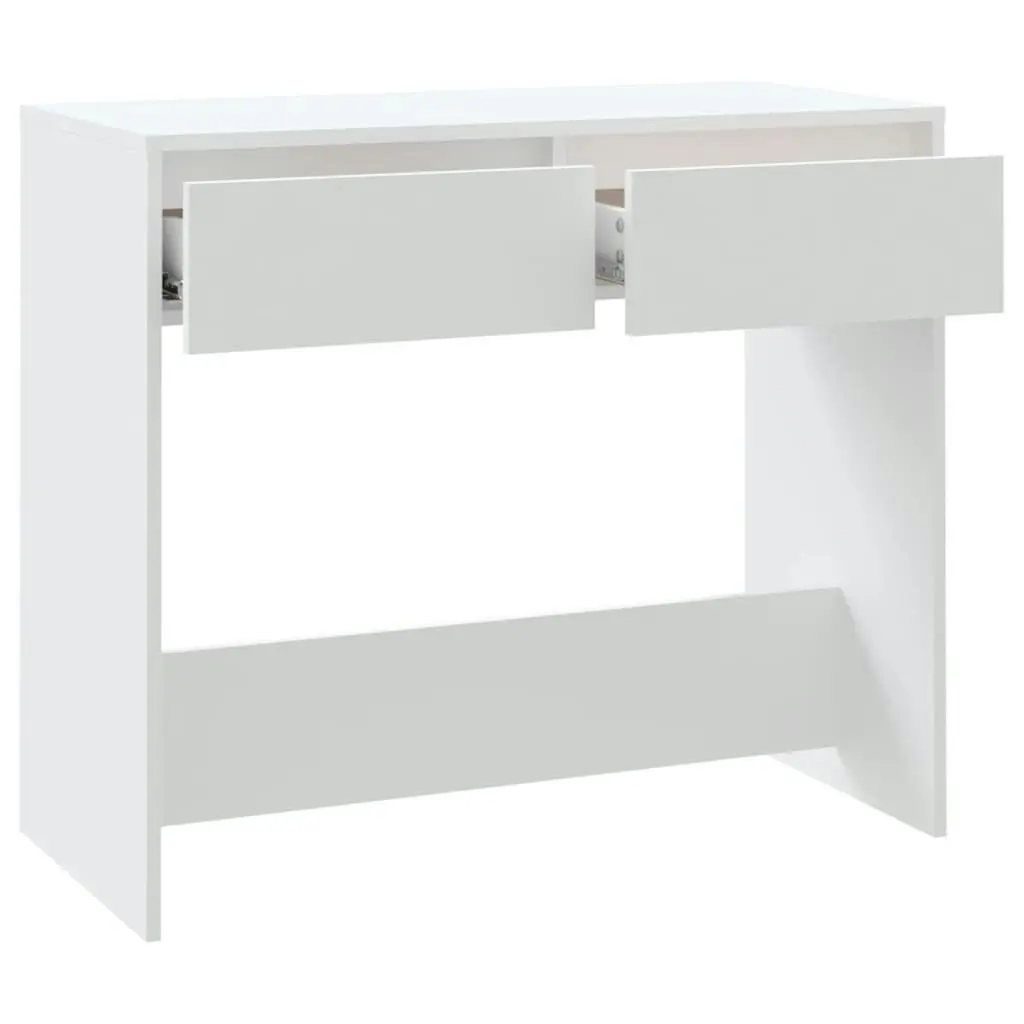 Console Table White 89x41x76.5 cm Engineered Wood 809566