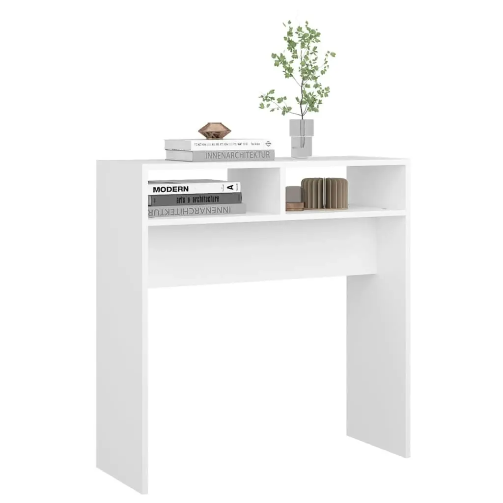 Console Table White 78x30x80 cm Engineered Wood 808296