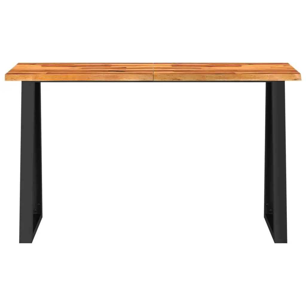 Console Table with Live Edge 140x40x80 cm Solid Wood Acacia 353297