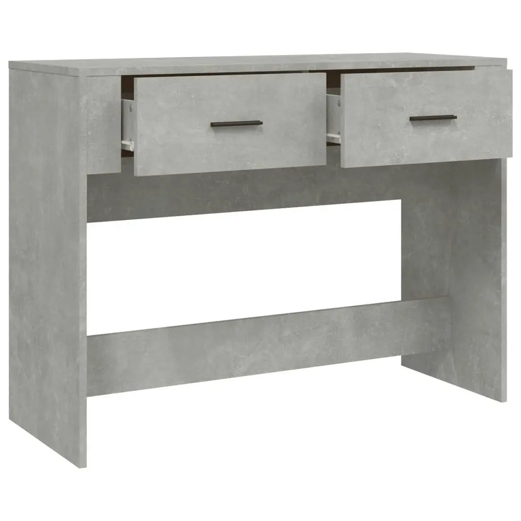 Console Table Concrete Grey 100x39x75 cm Engineered Wood 816780