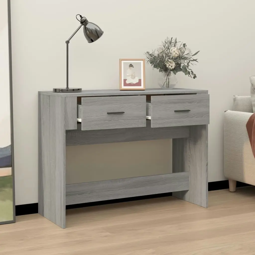 Console Table Grey Sonoma 100x39x75 cm Engineered Wood 816782