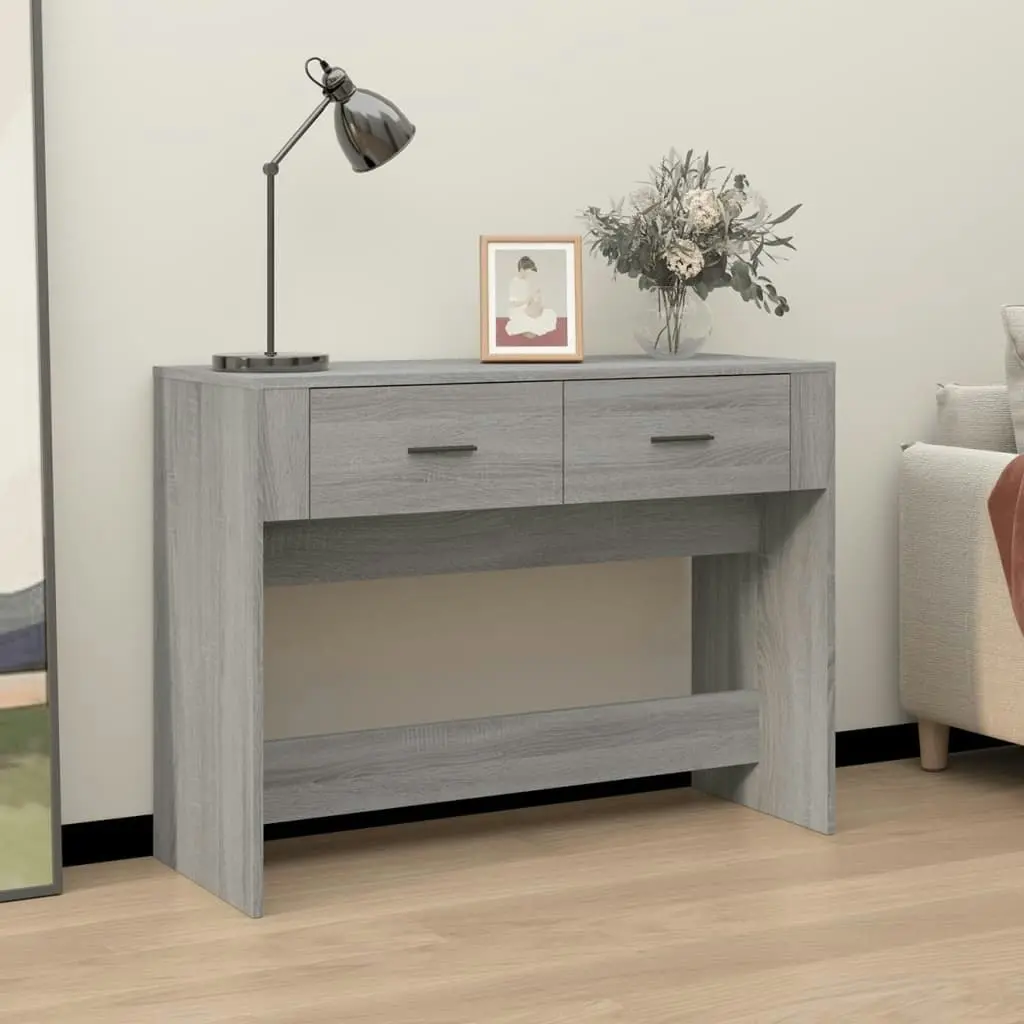 Console Table Grey Sonoma 100x39x75 cm Engineered Wood 816782