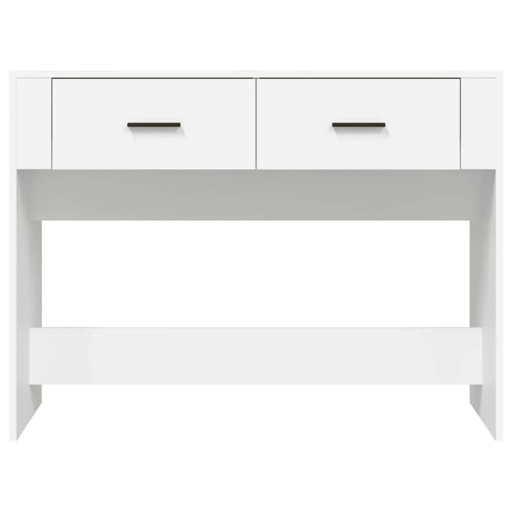 Console Table White 100x39x75 cm Engineered Wood 816776