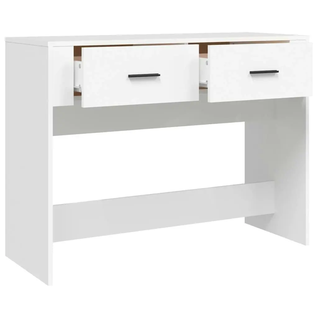 Console Table White 100x39x75 cm Engineered Wood 816776