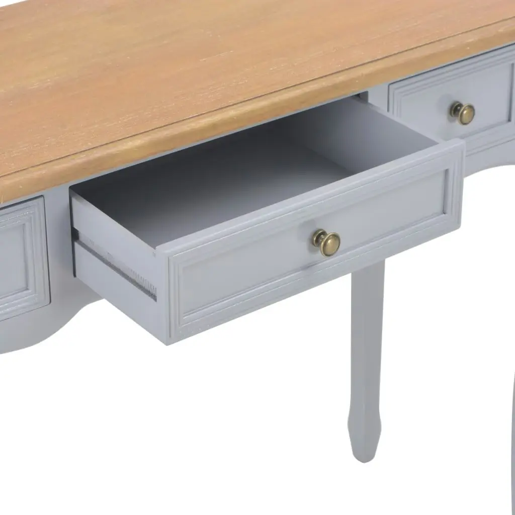 Dressing Console Table with 3 Drawers Grey 280045