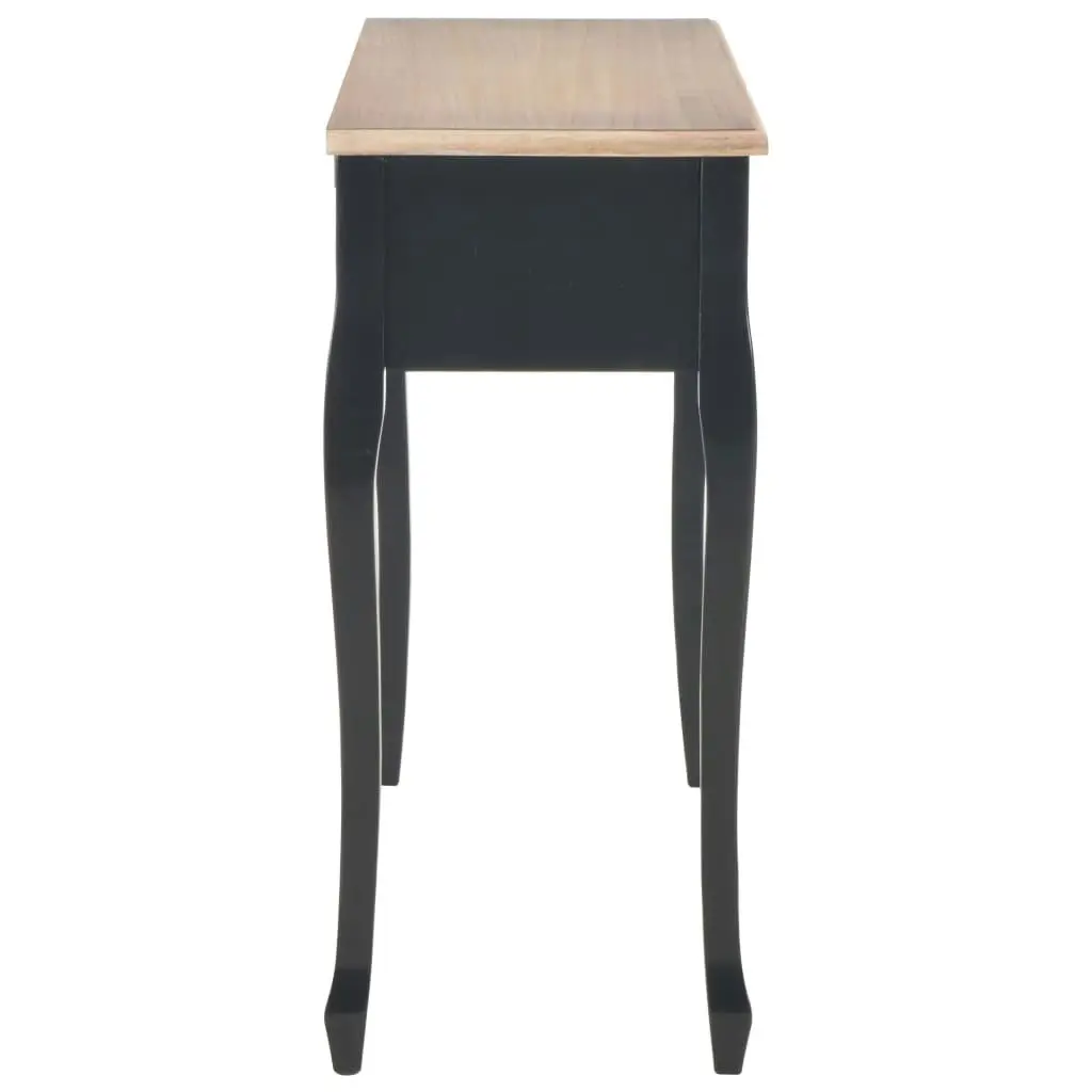 Dressing Console Table with 3 Drawers Black 280046