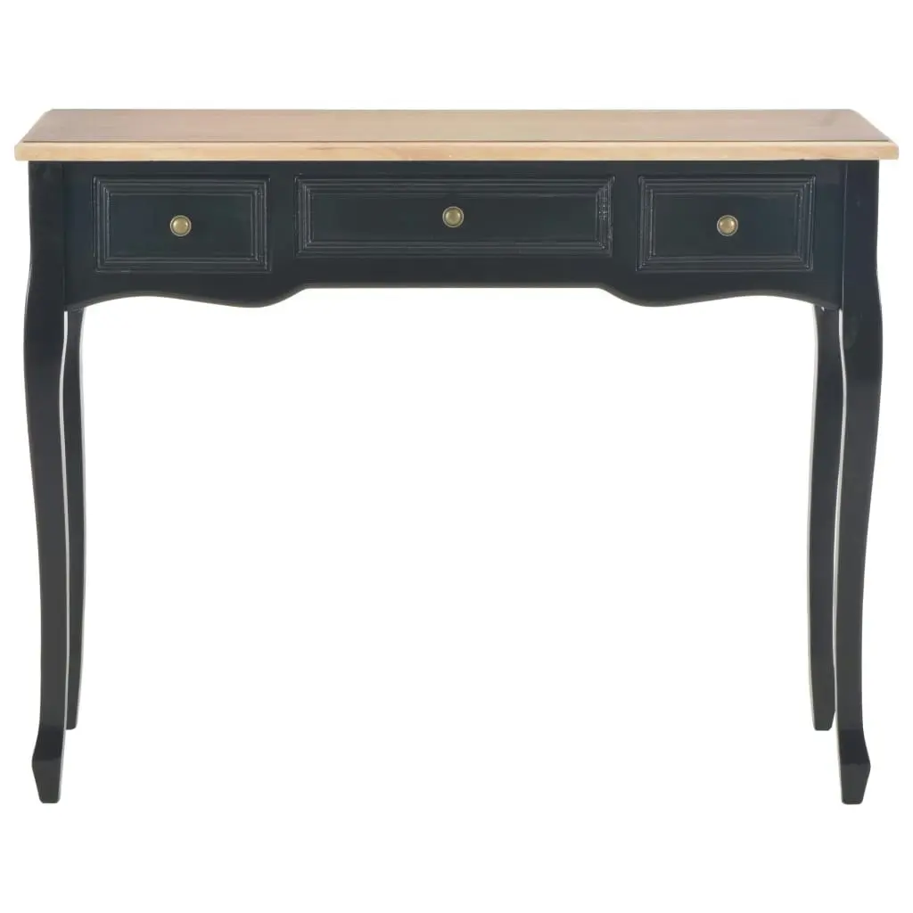 Dressing Console Table with 3 Drawers Black 280046